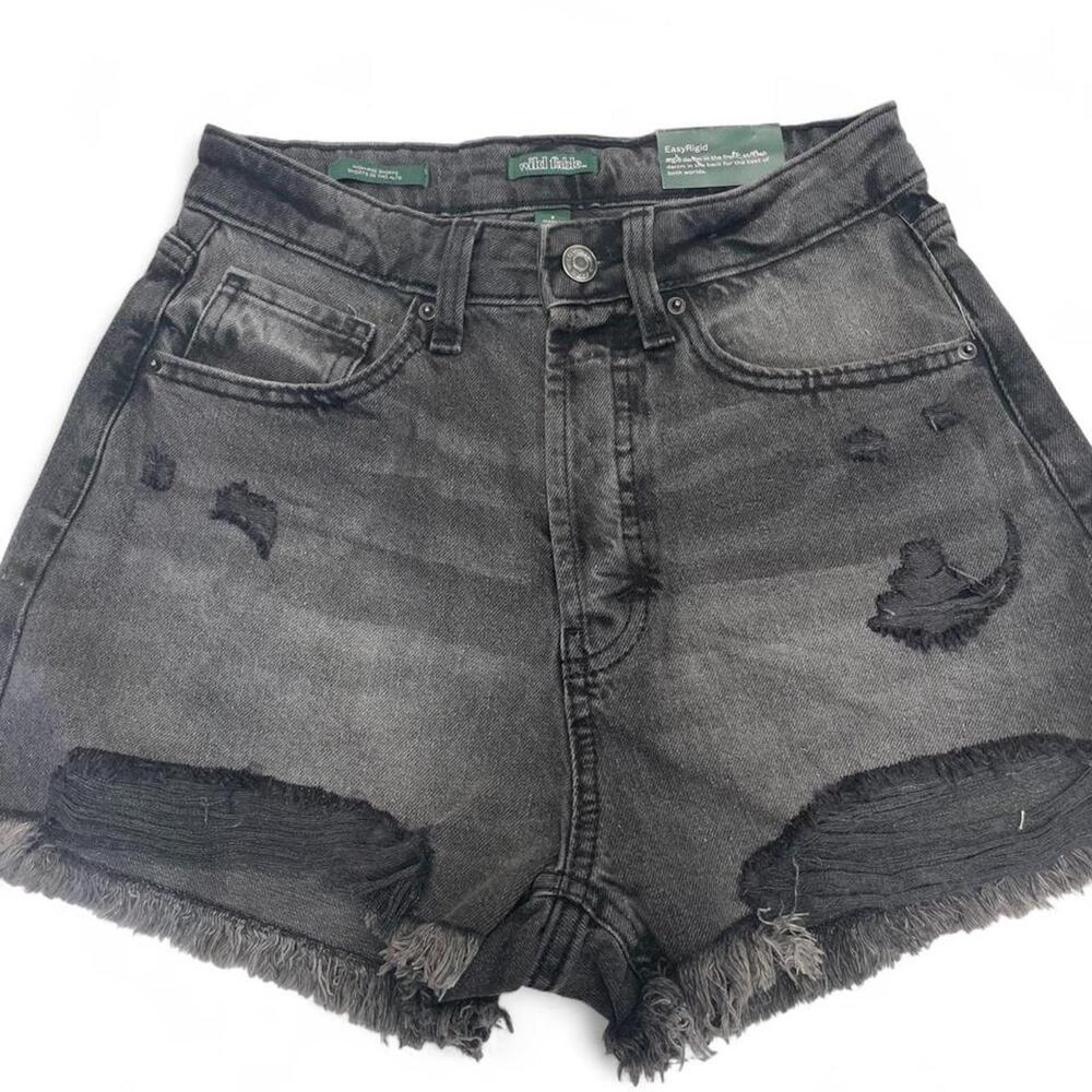 Wild fable black denim shorts